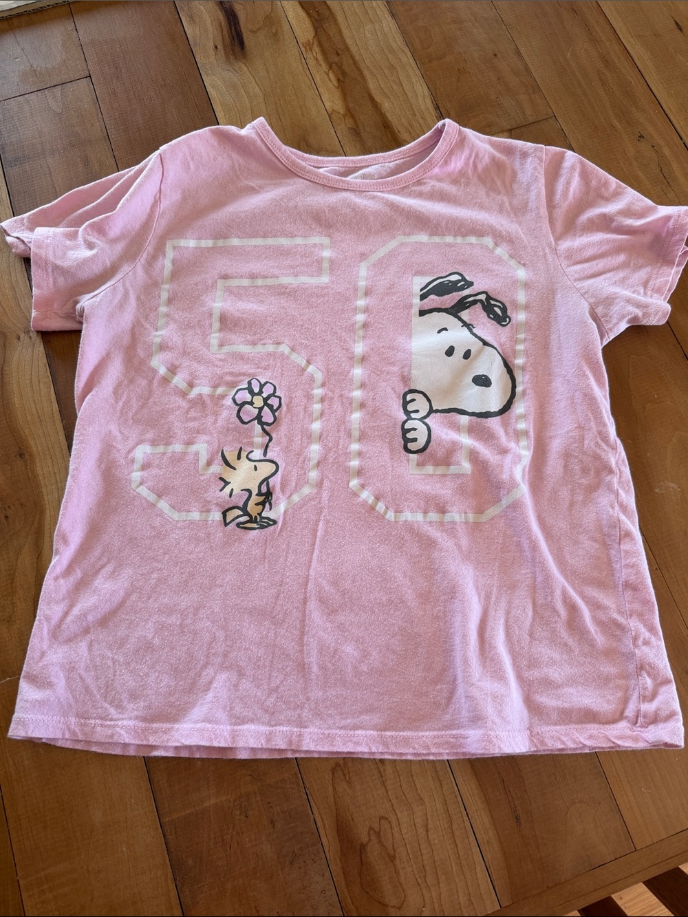Peanuts Pink Snoopy & Woodstock Graphic Tee